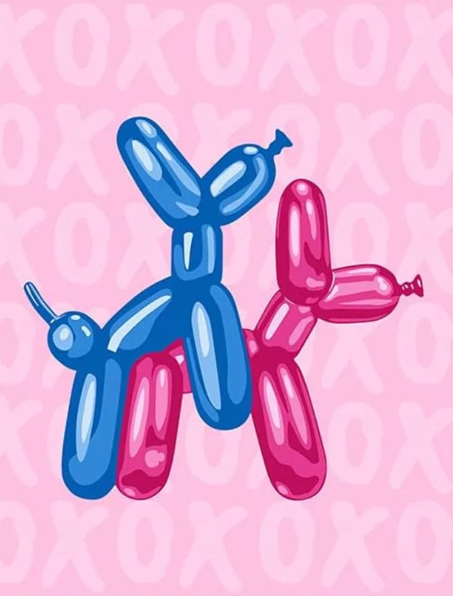 Funny Bathroom Wall Art Minimalism Home Decor Pop Art Balloon Dog Poop Poster Print For Toliet Living Room Home Decor