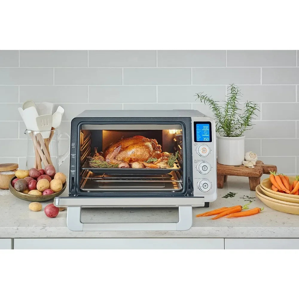 10-in-1 Digital AirFryer ,True Convection Toaster Oven with internal light, Grills, Broils, Bakes, Roasts, Reheats
