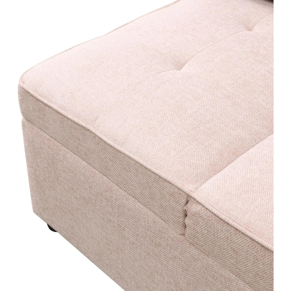 Living Room Sofas, Sleeper Sofa Ottoman Couch Bed, Recliner Folding Loveseat for Living Room, Apartment Dorm Office