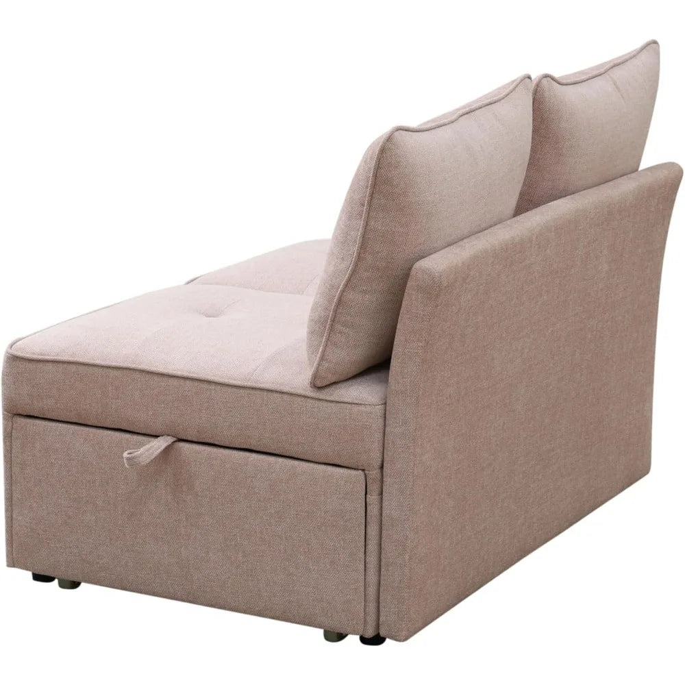 Living Room Sofas, Sleeper Sofa Ottoman Couch Bed, Recliner Folding Loveseat for Living Room, Apartment Dorm Office