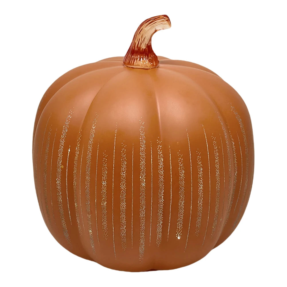 Starry Night Pumpkins Twinkle LED Light Pumpkins Timer Lighted Sparkling Starry Night Glass Pumpkin for Bedroom Hallway