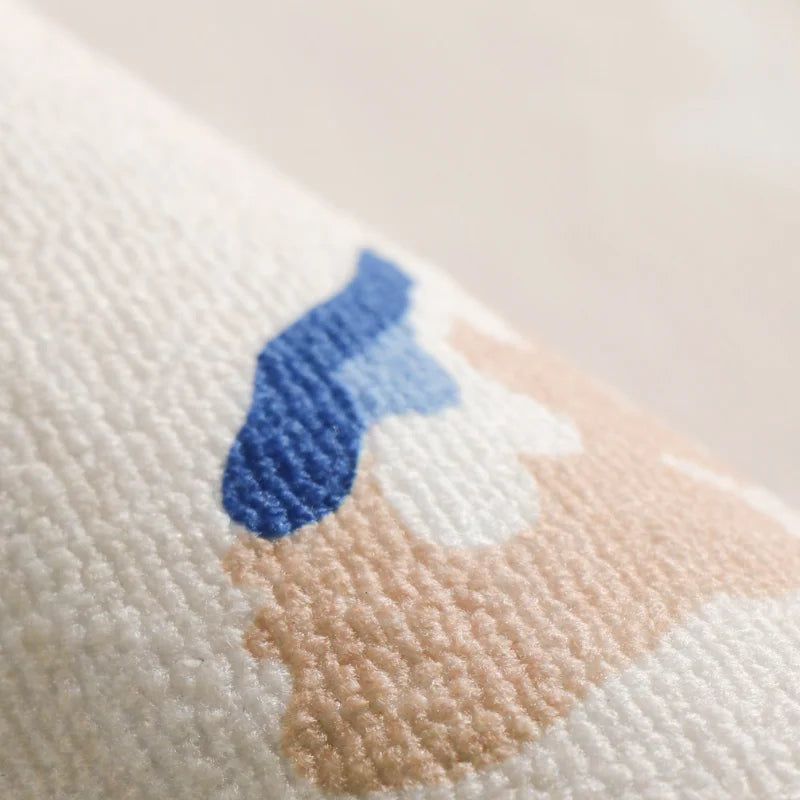 Retro Style Rugs for Bedroom Large Area Living Room Decoration Waterproof Carpet Washable Lounge Floor Mat Anti-slip Bedside Rug