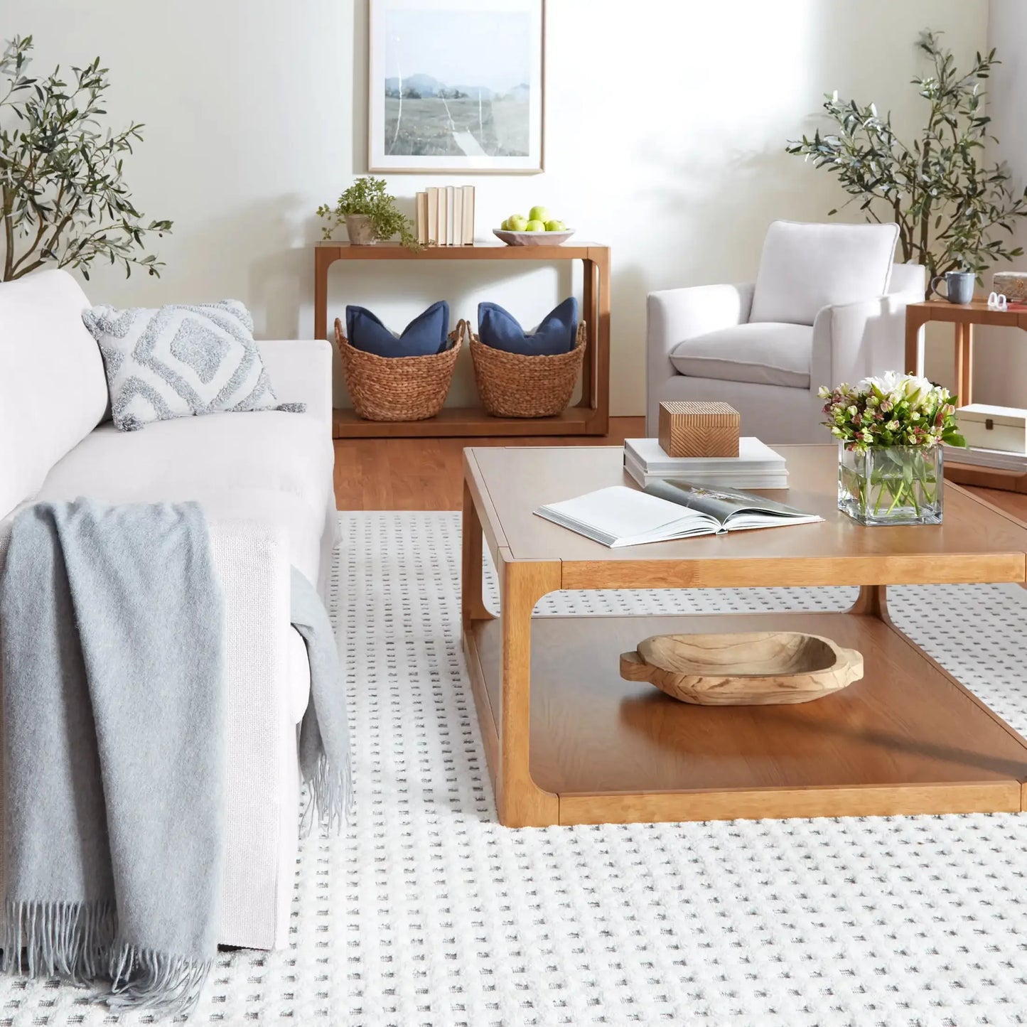 Haven Console Table, Warm Brown