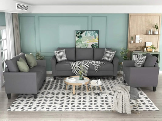 3 Piece Sectional Sofa Set Living Room Furniture Sets,3-Seat Sectional Couch
