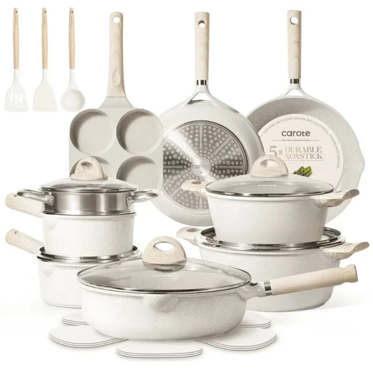 Carote Non Stick Pots and Pans Set,  Induction Kitchen Cookware Sets