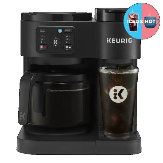 Keurig K-Duo Essentials, Hot & Iced Single-Serve K-Cup Pod Coffee Maker & Carafe, Black